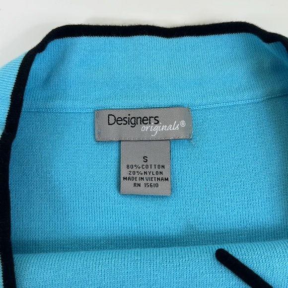 Vintage Design Conceptuals Blue Fitted Y2K Top, Bow, Small - Picture 4 of 4